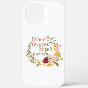 Case-Mate iPhone Case Ferme Les Yeux et Fais un Voeu - Motivation frança