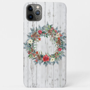 Case-Mate iPhone Case Ferme Russe Bois Shiplap Noël Wreath 2