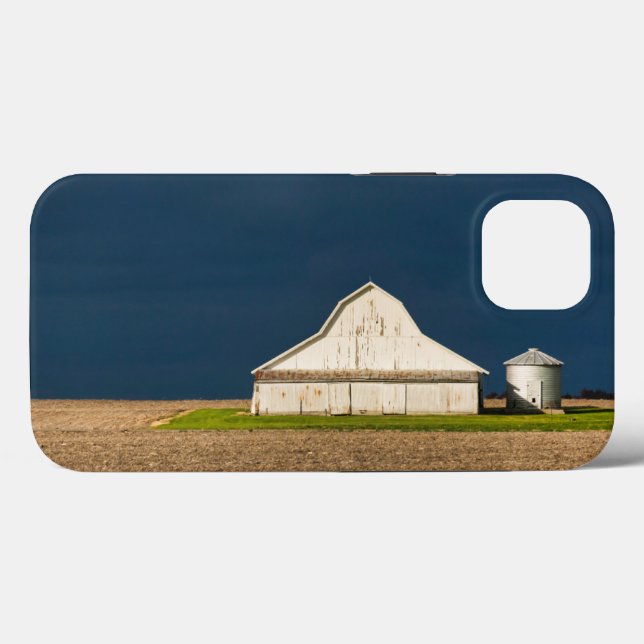 Coques Case-Mate iPhone Fermes | Grange blanche & Silo (Verso (horizontal))