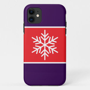 Case-Mate iPhone Case Festif blanc Flambeau rouge vif pourpre rayures
