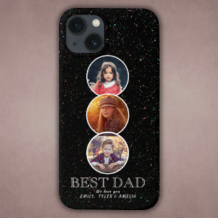 Case-Mate iPhone Case Fête 3 du Père du meilleur papa Collage photo oval