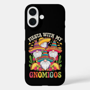 Coque Pour iPhone 16 Fête avec mes Gnomigos Gnome Cinco De Mayo