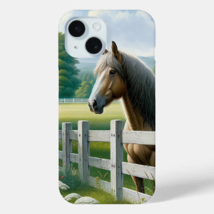 Coque Pour iPhone 15 Fête d'anniversaire de Country Pony Horse