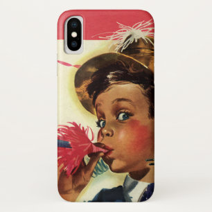Case-Mate iPhone Case Fête d'anniversaire vintage, Fille avec faiseur de