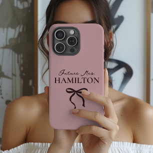 Coque Pour Pour iPhone 14 Pro Max Fête de Fiançailles Étiquette Moderne Nom de la