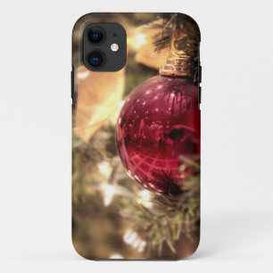 Case-Mate iPhone Case fête de l'arbre de Noël rouge