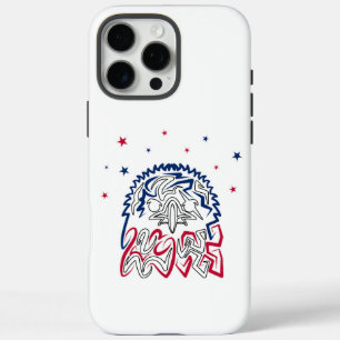 Coques iPhone 16 Pro Max Fête de l'Indépendance Étoiles d'aigle américain