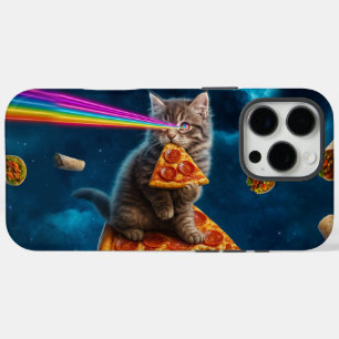 Coques iPhone 16 Pro Max Fête de pizza de chat laser