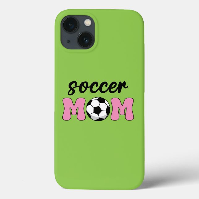 Coques Case-Mate iPhone Fête des mères de maman de football (Verso)