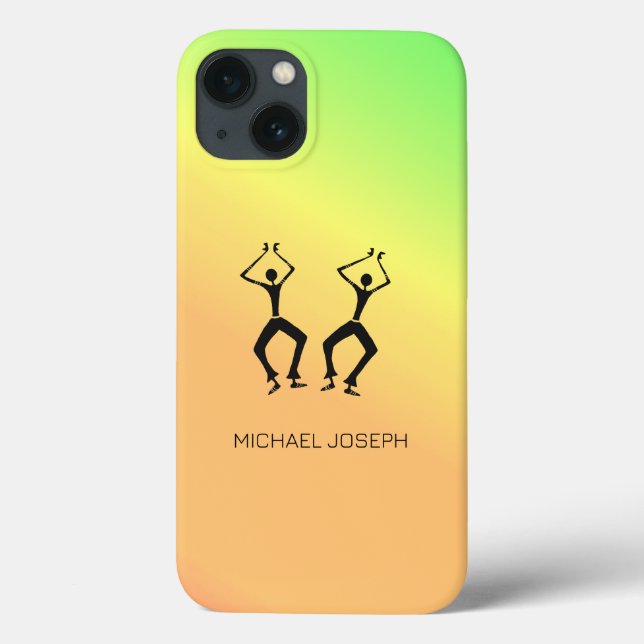 Coques Case-Mate iPhone Fête des pères Couleur coucher de soleil Danseurs  (Verso)