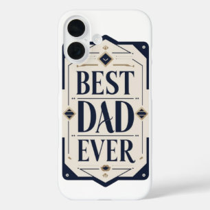 Coque Pour iPhone 16 Fête des pères élégante Conception imprimable