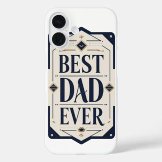 Coque Pour iPhone 16 Fête des pères élégante Conception imprimable