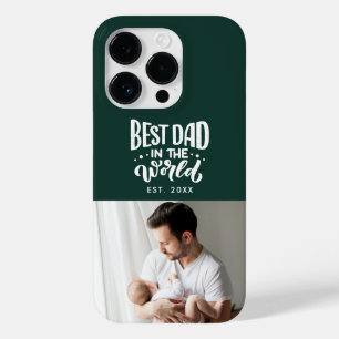 Coque Pour iPhone 14 Pro Fête des pères Famille Photo Meilleur Papa Personn