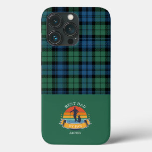 Case-Mate iPhone Case Fête des pères Meilleur papa Par Par Plaid Tartan 