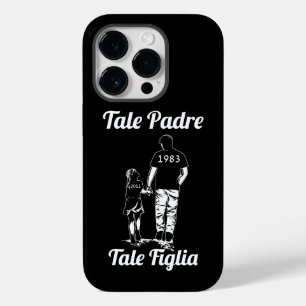 Coque Pour iPhone 14 Pro Fête des pères Personnalisée Du Nom Du Père Et De 