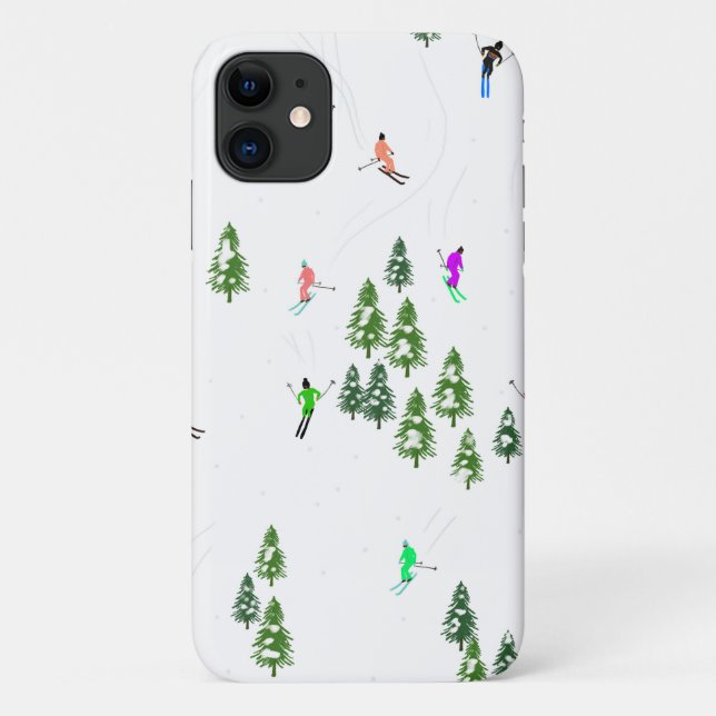 Coques Case-Mate iPhone Fête d'Illustration de ski alpin Freeride (Dos)