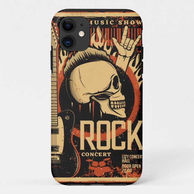 Coques Case-Mate iPhone Fête du rock (Dos)