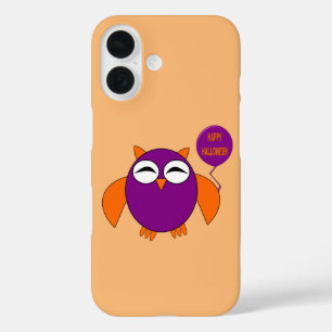Coques iPhone 16 Fête joyeuse d'Halloween chouette