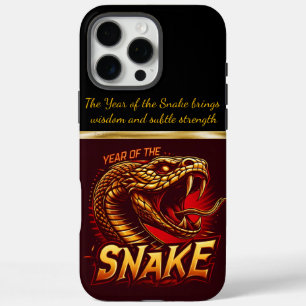 Coques iPhone 16 Pro Max Fêtez 2025 : année de l'art du serpent !