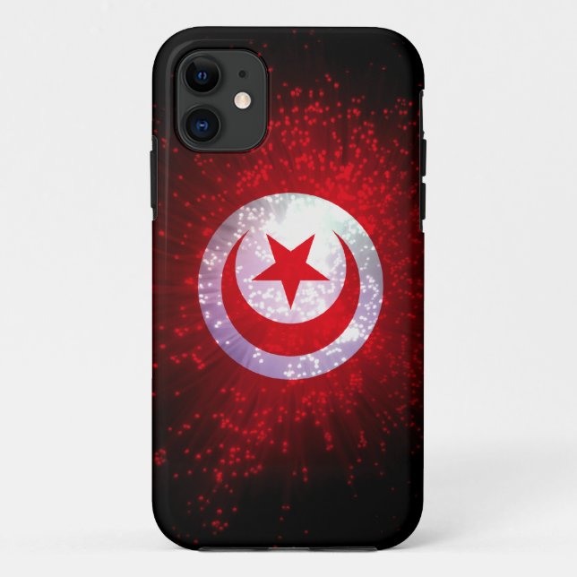 Coques Case-Mate iPhone Feu d'artifice du drapeau tunisien (Dos)