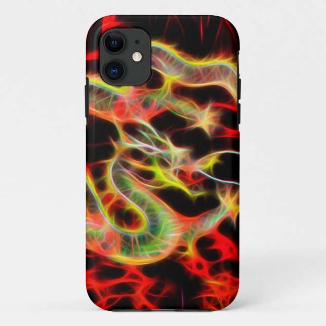 Coques Case-Mate iPhone Feu de dragon incroyable sur Lucky Energy (Dos)