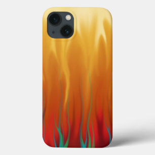 Etui iPhone 13 Feu - Flammes simulées Art abstrait