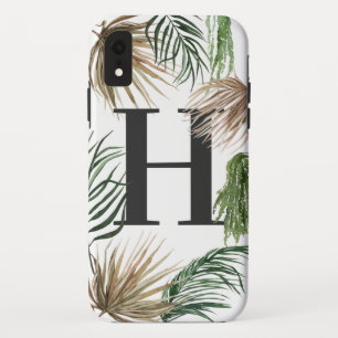 Case-Mate iPhone Case Feuillage d'aquarelle gras tropical + feuille de p