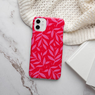 Case-Mate iPhone Case Feuillage rose et rouge