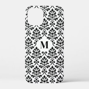 Case-Mate iPhone Case Feuille Damask Motif noir (personnalisé)