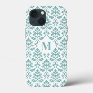 Case-Mate iPhone Case Feuille Damask Motif Turquoise (personnalisé)