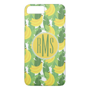 Coques Pour iPhone Feuille de banane et monogramme du motif   de