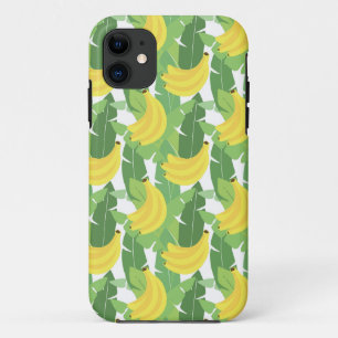 Coques Pour iPhone Feuille de banane et motif de fruit