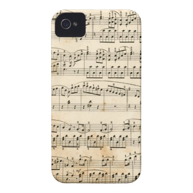 Coques Case-Mate iPhone Feuille de musique (Dos)