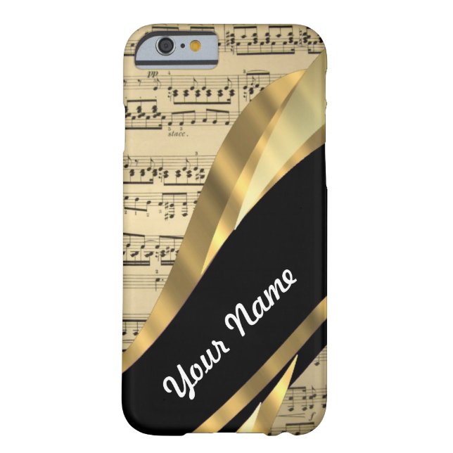 Coques Case-Mate iPhone Feuille de musique élégante (Dos)