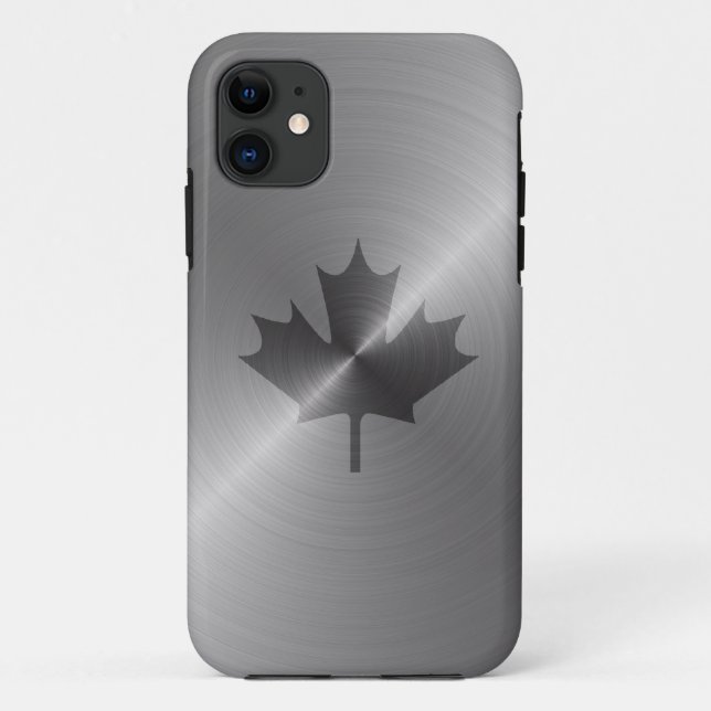 Coques Case-Mate iPhone Feuille d'érable de platine du Canada (Dos)