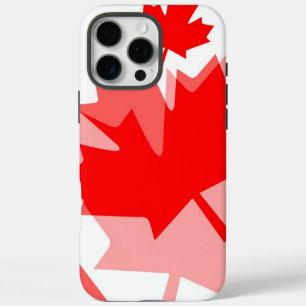 iPhone 16 Pro Max Case Feuille d'érable rouge canadienne style stratifié 