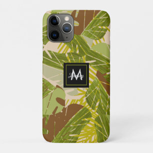 Case-Mate iPhone Case Feuille marron de verdure de jungle dessinée à la