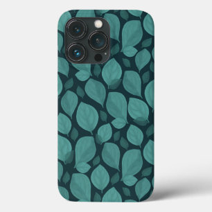 Case-Mate iPhone Case Feuille Plante de plantes Motifs Turquoise