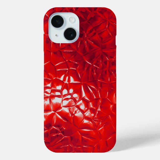 Coques Case-Mate iPhone feuille rouge abstraite (Verso)