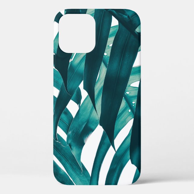 Coques Case-Mate iPhone feuille tropicale, bande de feuillage exotique en  (Verso)