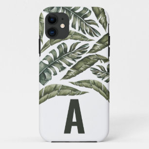 Case-Mate iPhone Case Feuille tropicale initiale personnalisée
