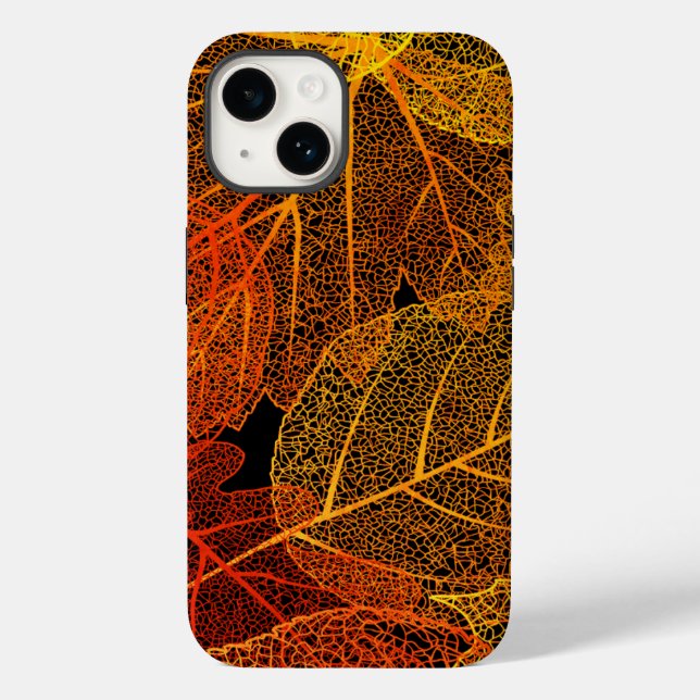 Coques Case-Mate iPhone Feuilles automne élégantes (Verso)