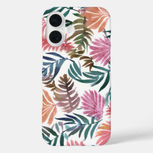 Coque Pour iPhone 16 Feuilles botaniques aquarelle Feuille florale co