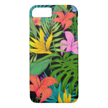 Feuilles colorés floraux tropicaux
