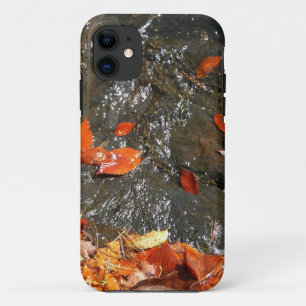 Coques Pour iPhone Feuilles d'automne dans la cascade I Photographie 