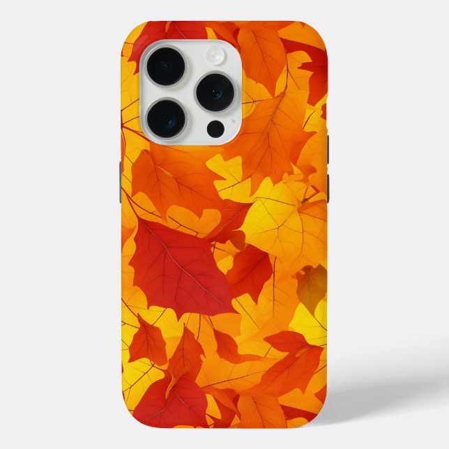 Coques Case-Mate iPhone Feuilles d'automne design (Verso)