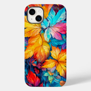 Coque Pour iPhone 14 Plus Feuilles d'automne en chute colorée