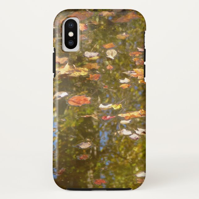 Coques Case-Mate iPhone Feuilles d'automne et réflexion sur le cours d'eau (Dos)