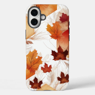 Coques iPhone 16 Plus Feuilles d'automne Hexagon - Apple iPhone 16 Plus 