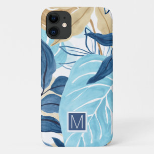 Case-Mate iPhone Case Feuilles de la Jungle Bleue